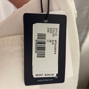Peter Millar white 5 pocket pants. Run a little small
